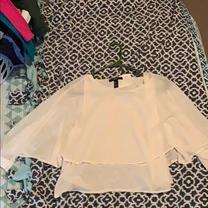 light pink shirt with built in tank top